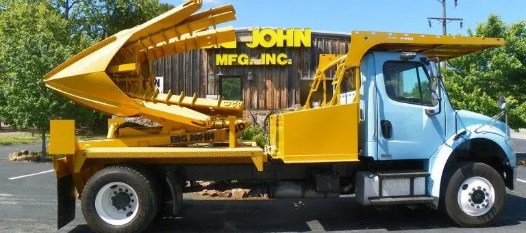Tree transplanting machine operating in New York